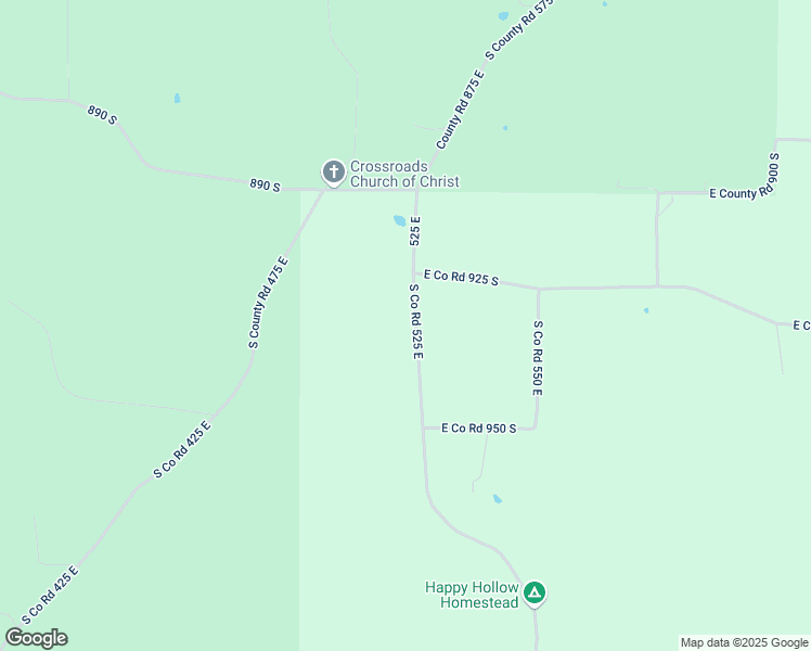 map of restaurants, bars, coffee shops, grocery stores, and more near 9271 South Co Road 525 East in Marengo