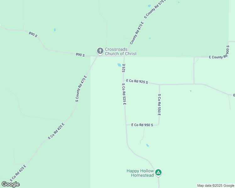 map of restaurants, bars, coffee shops, grocery stores, and more near 9271 South Co Road 525 East in Marengo