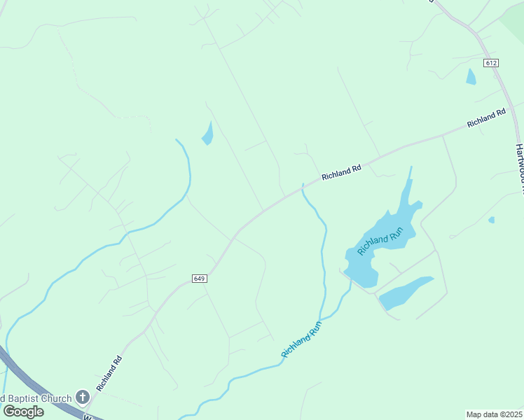 map of restaurants, bars, coffee shops, grocery stores, and more near 197 Richland Road in Fredericksburg