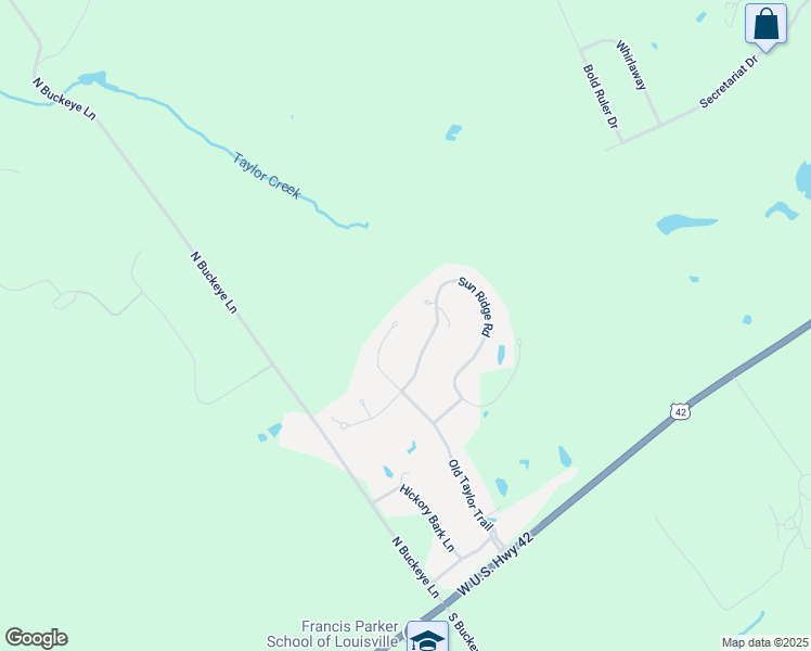 map of restaurants, bars, coffee shops, grocery stores, and more near 1411 Old Taylor Trail in Goshen