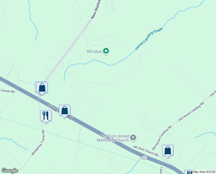map of restaurants, bars, coffee shops, grocery stores, and more near 27415 Fred Lane in Mechanicsville