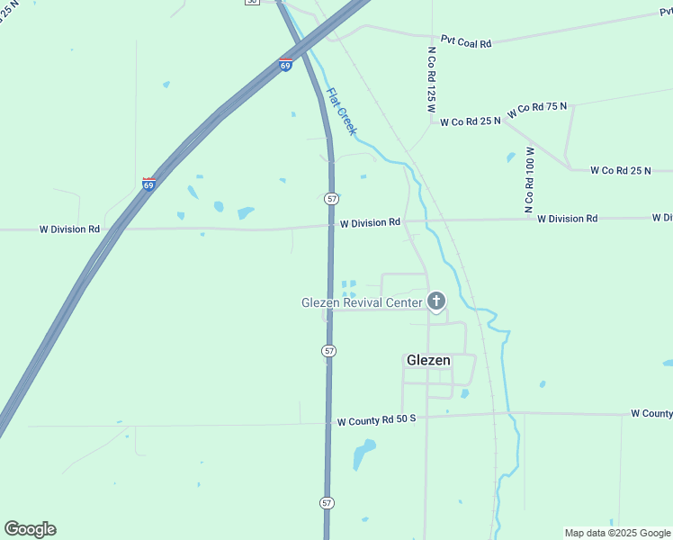 map of restaurants, bars, coffee shops, grocery stores, and more near 119 Indiana 57 in Petersburg