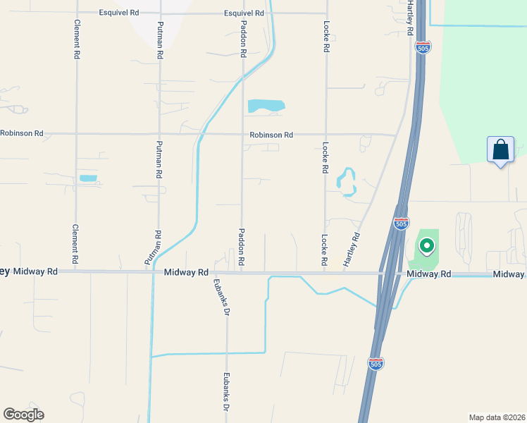 map of restaurants, bars, coffee shops, grocery stores, and more near 7372 Paddon Road in Vacaville
