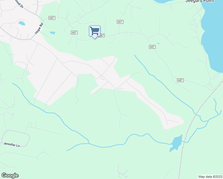 map of restaurants, bars, coffee shops, grocery stores, and more near 64 Walker Way in Stafford