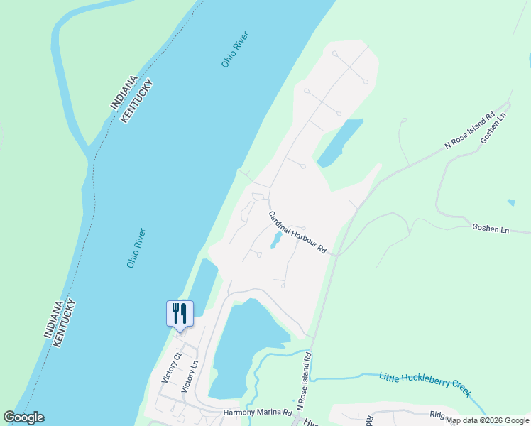 map of restaurants, bars, coffee shops, grocery stores, and more near 1939 Cardinal Harbour Road in Prospect