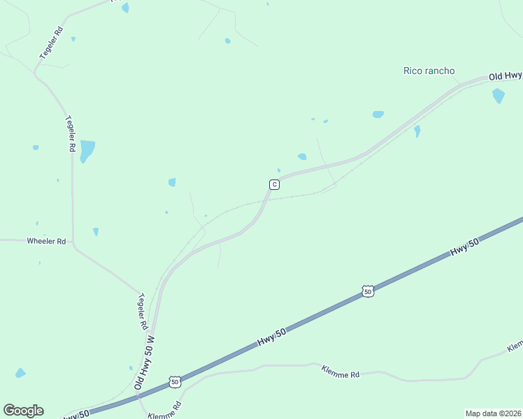 map of restaurants, bars, coffee shops, grocery stores, and more near 3466 Old Highway 50 West in Gerald
