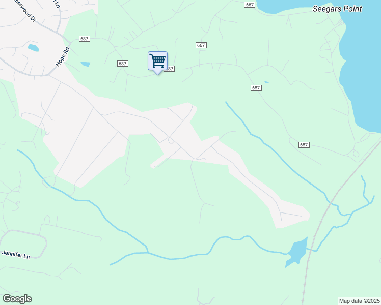 map of restaurants, bars, coffee shops, grocery stores, and more near 64 Walker Way in Stafford
