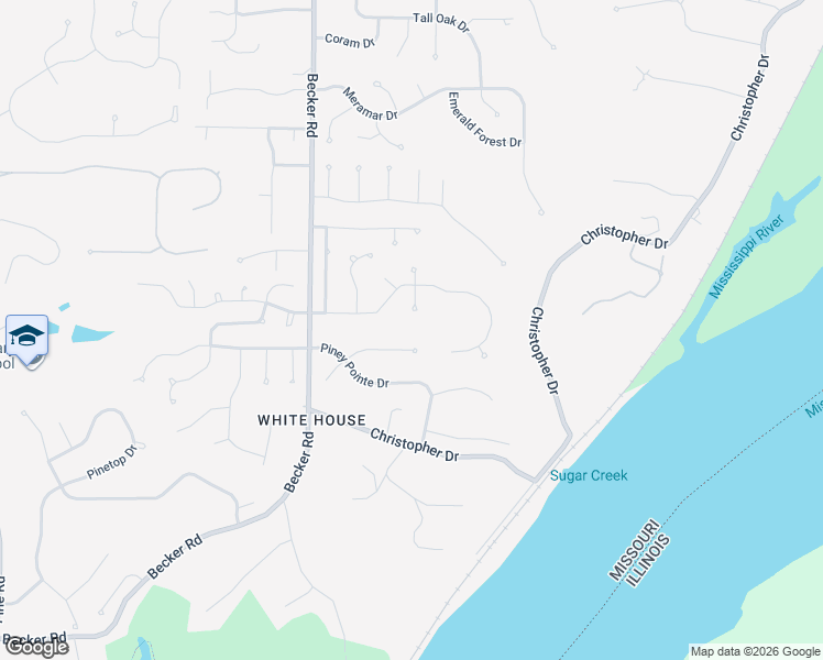 map of restaurants, bars, coffee shops, grocery stores, and more near 7416 Summertime Drive in St. Louis