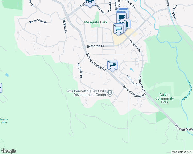 map of restaurants, bars, coffee shops, grocery stores, and more near 4370 Raymonde Way in Santa Rosa