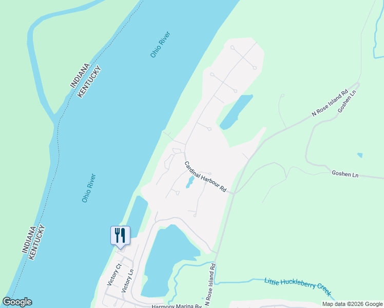 map of restaurants, bars, coffee shops, grocery stores, and more near 1939 Cardinal Harbour Road in Prospect