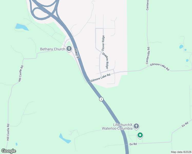 map of restaurants, bars, coffee shops, grocery stores, and more near 108 Country Ridge in Columbia