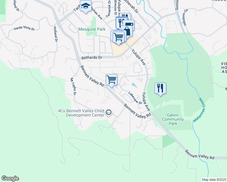 map of restaurants, bars, coffee shops, grocery stores, and more near 3113 Luna Court in Santa Rosa