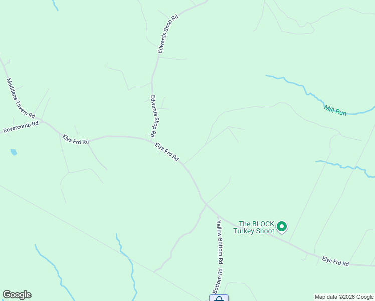 map of restaurants, bars, coffee shops, grocery stores, and more near 25057 Eleys Ford Road in Lignum