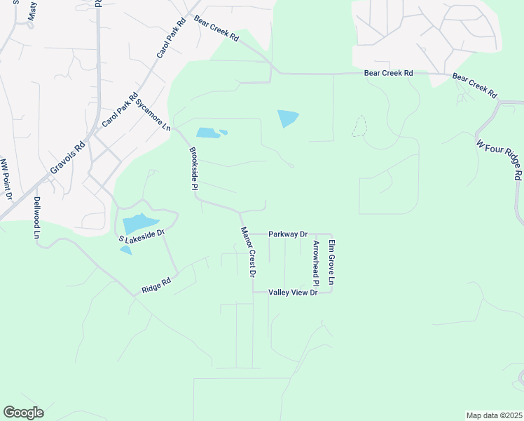 map of restaurants, bars, coffee shops, grocery stores, and more near 5875 Parkway Drive in House Springs