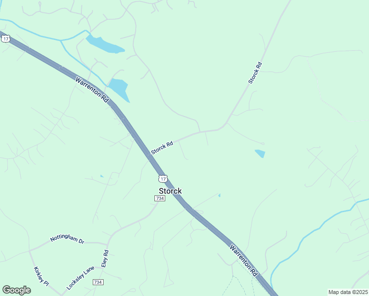 map of restaurants, bars, coffee shops, grocery stores, and more near 36 Storck Road in Fredericksburg