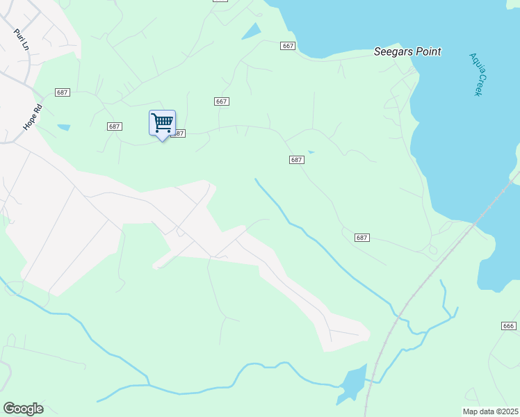 map of restaurants, bars, coffee shops, grocery stores, and more near 101 Aquia Bay Avenue in Stafford