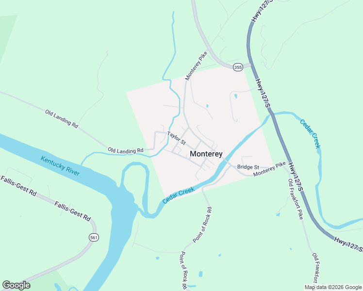 map of restaurants, bars, coffee shops, grocery stores, and more near 135 Clyde Street in Owenton