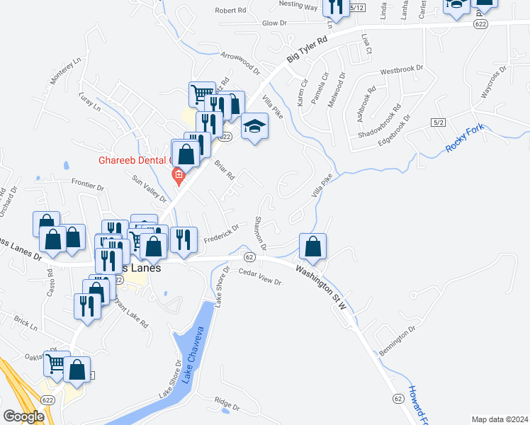 map of restaurants, bars, coffee shops, grocery stores, and more near 5002 Tipperary Street in Charleston