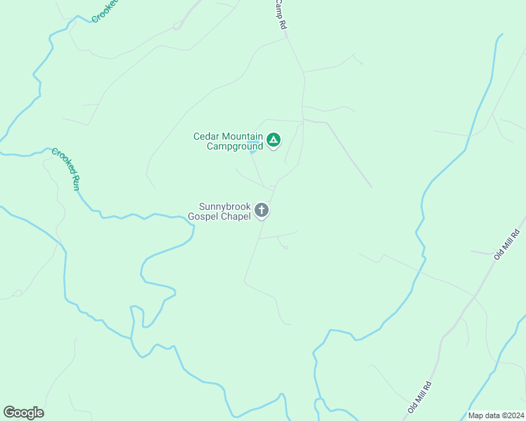map of restaurants, bars, coffee shops, grocery stores, and more near 20292 Camp Road in Culpeper