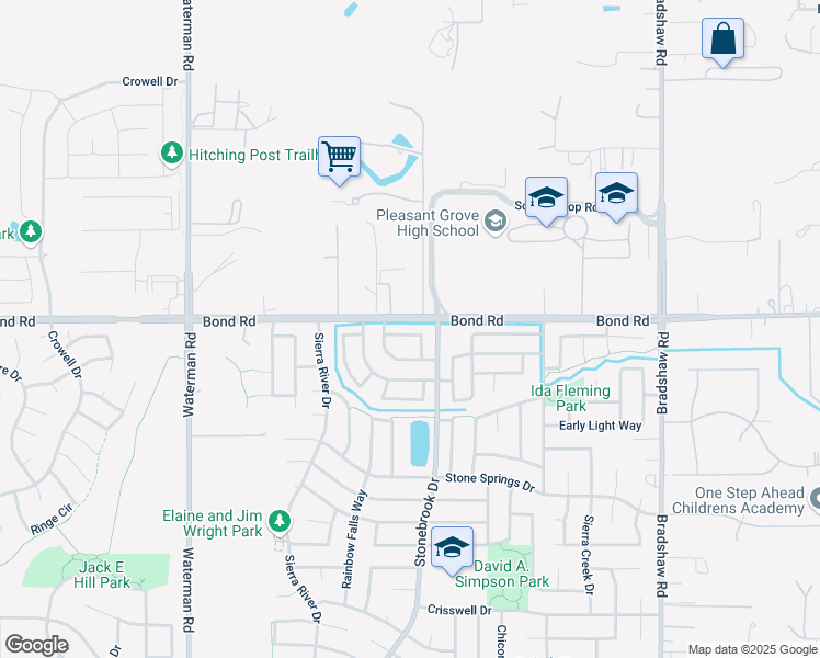 map of restaurants, bars, coffee shops, grocery stores, and more near in Elk Grove