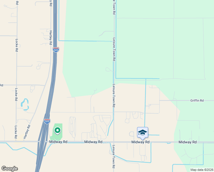 map of restaurants, bars, coffee shops, grocery stores, and more near 7441 Leisure Town Road in Vacaville