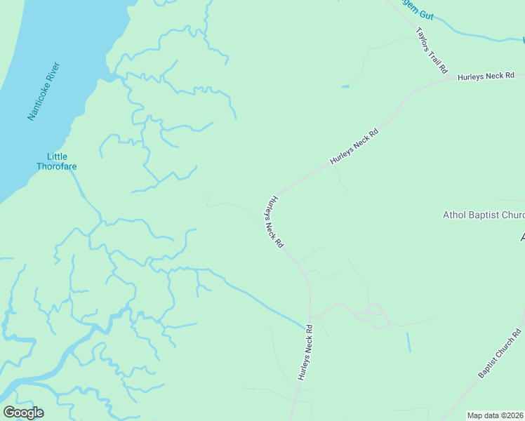 map of restaurants, bars, coffee shops, grocery stores, and more near 8312 Hurleys Neck Road in Mardela Springs