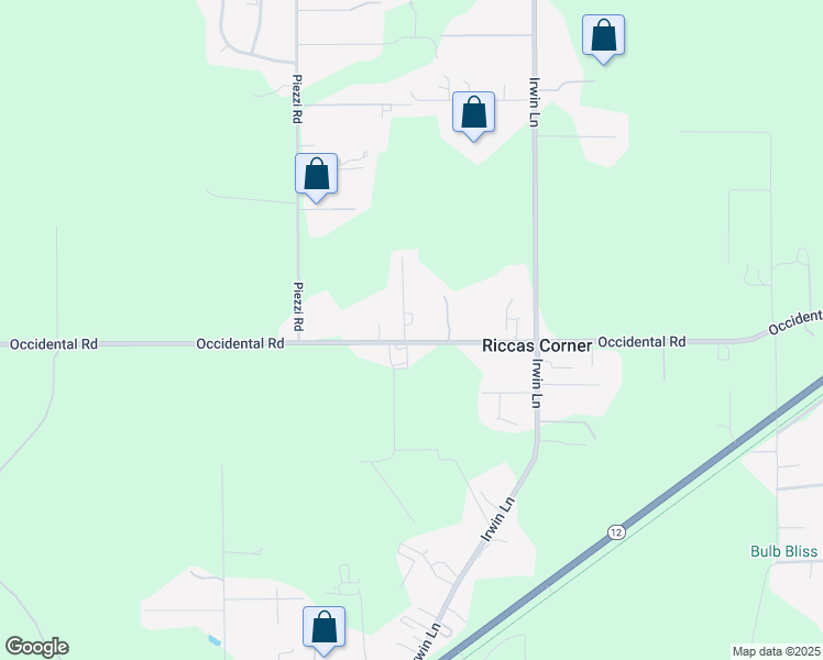 map of restaurants, bars, coffee shops, grocery stores, and more near 4919 Occidental Road in Santa Rosa