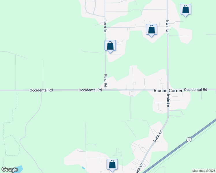 map of restaurants, bars, coffee shops, grocery stores, and more near 780 Piezzi Road in Santa Rosa
