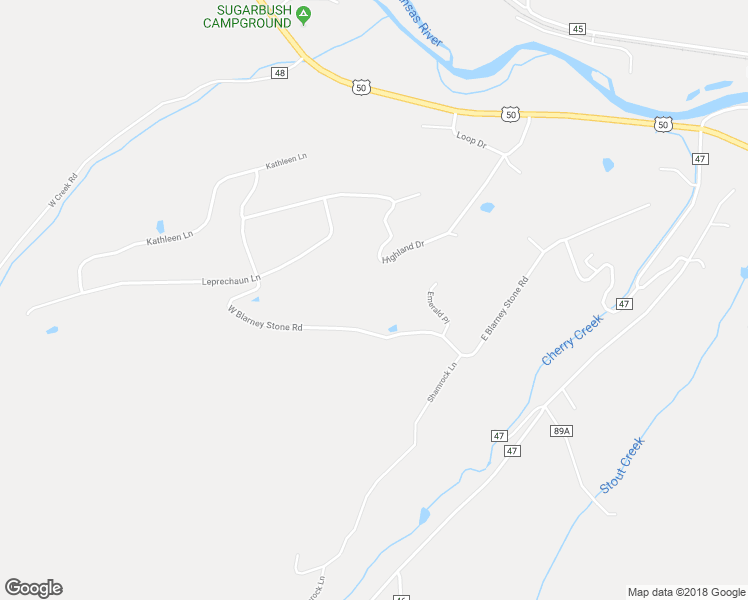 map of restaurants, bars, coffee shops, grocery stores, and more near 227 West Blarney Stone Road in Howard