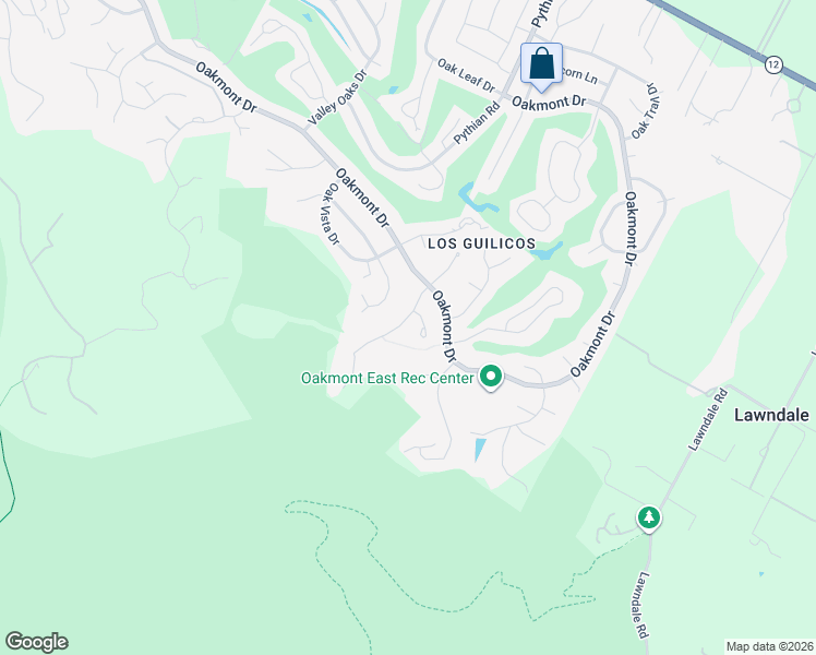 map of restaurants, bars, coffee shops, grocery stores, and more near 430 Woodley Place in Santa Rosa