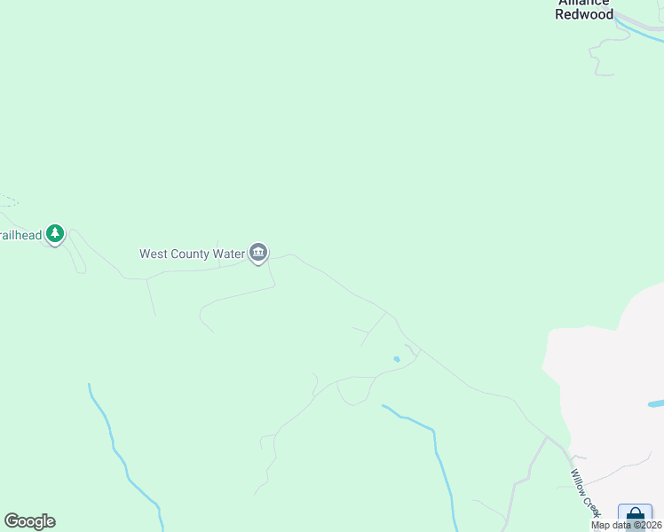 map of restaurants, bars, coffee shops, grocery stores, and more near 17600 Willow Creek Road in Occidental