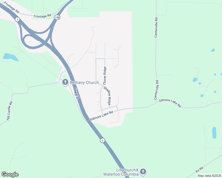 map of restaurants, bars, coffee shops, grocery stores, and more near 223 Country Ridge in Columbia