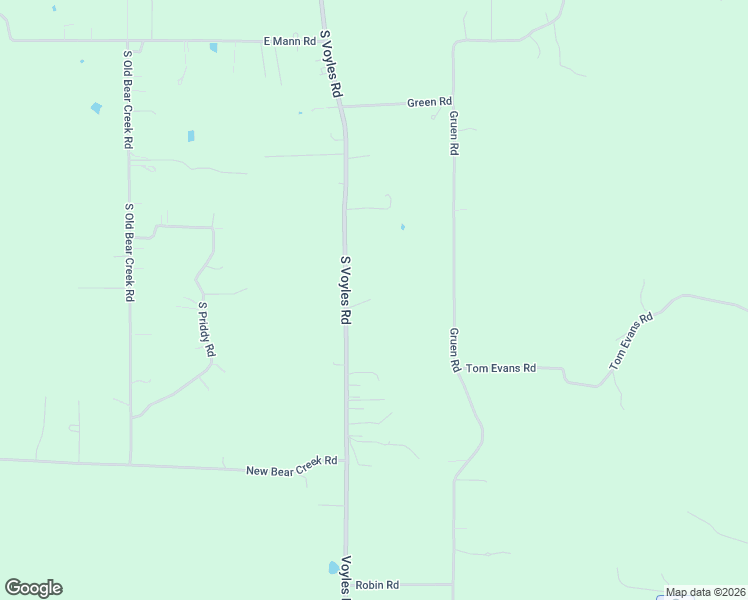 map of restaurants, bars, coffee shops, grocery stores, and more near 29316 Voyles Road in New Pekin