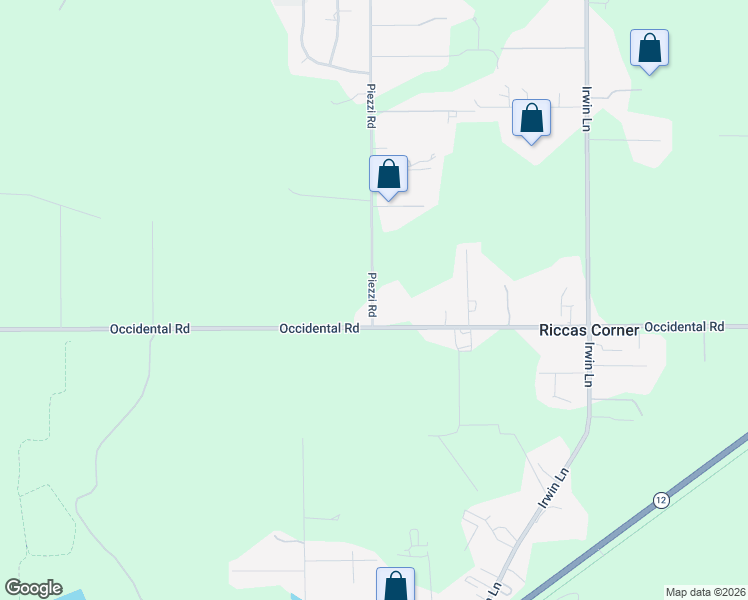 map of restaurants, bars, coffee shops, grocery stores, and more near 780 Piezzi Road in Santa Rosa