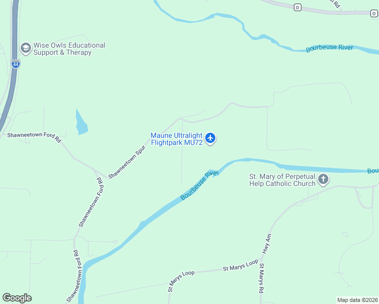 map of restaurants, bars, coffee shops, grocery stores, and more near 7866 Shawneetown Spur in Union
