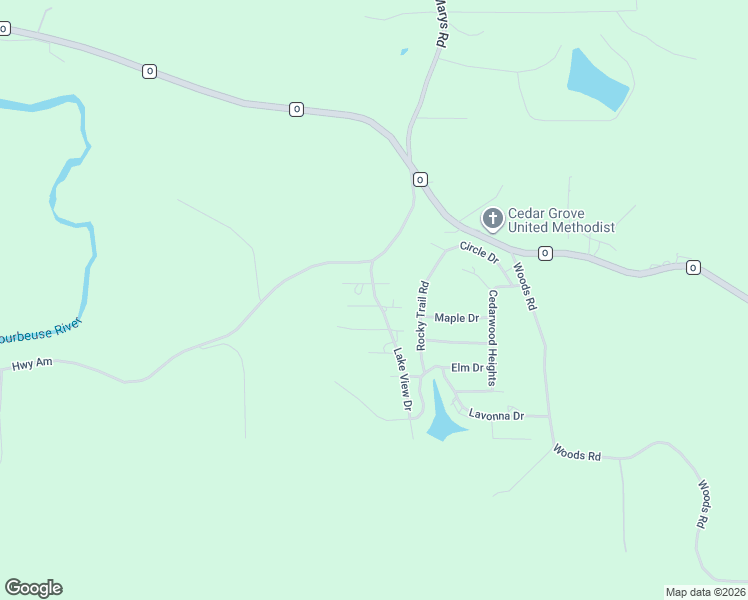 map of restaurants, bars, coffee shops, grocery stores, and more near 333 Wagon Spoke Drive in Villa Ridge