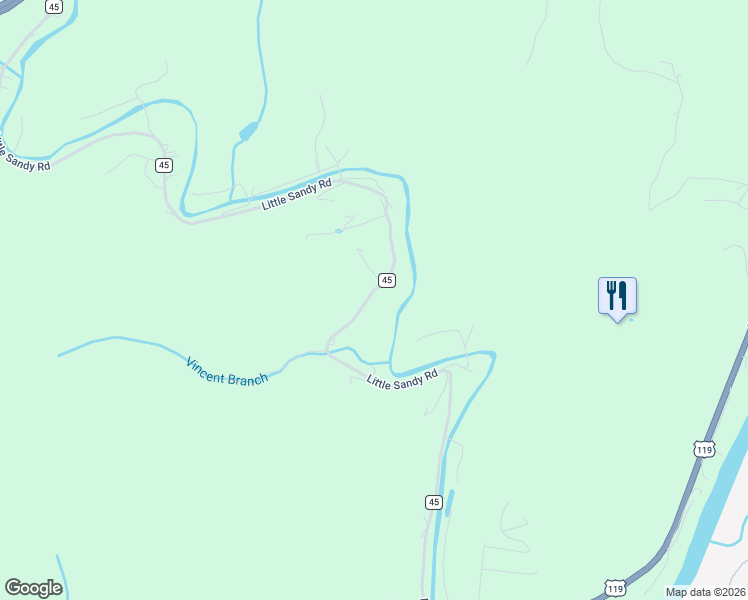 map of restaurants, bars, coffee shops, grocery stores, and more near 5961 Little Sandy Road in Charleston