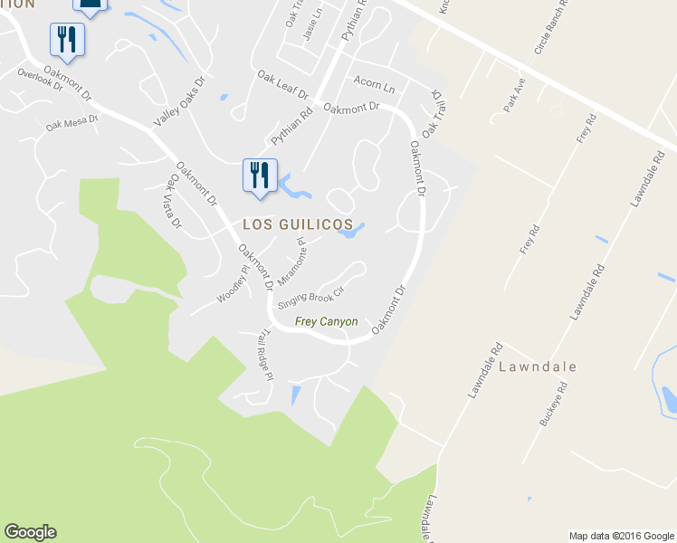 map of restaurants, bars, coffee shops, grocery stores, and more near 334 Miramonte Way in Santa Rosa