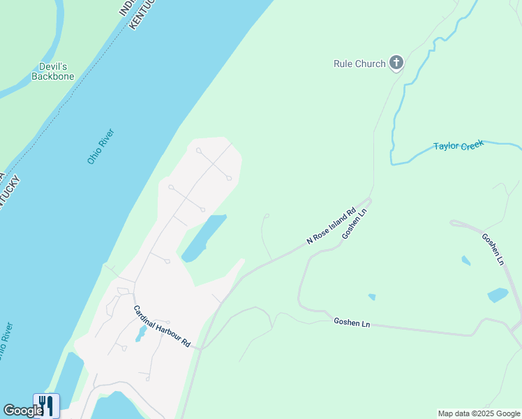 map of restaurants, bars, coffee shops, grocery stores, and more near 13710 Mockingbird Drive in Prospect