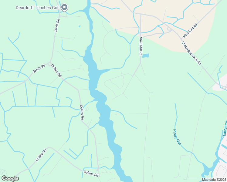 map of restaurants, bars, coffee shops, grocery stores, and more near 12601-12607 Daye Girls Road in Bishopville