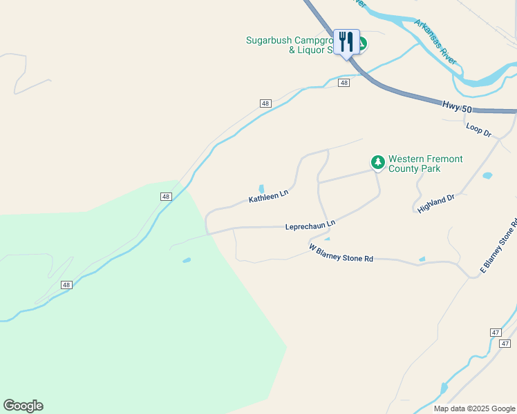 map of restaurants, bars, coffee shops, grocery stores, and more near 240 Kathleen Lane in Howard
