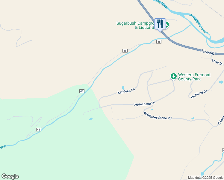 map of restaurants, bars, coffee shops, grocery stores, and more near 240 Kathleen Lane in Howard