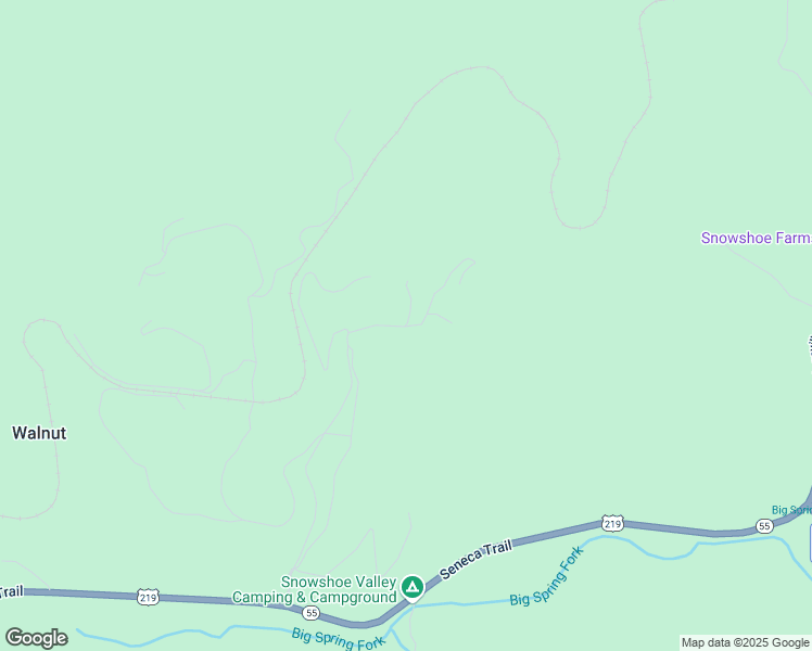 map of restaurants, bars, coffee shops, grocery stores, and more near Farm Road in Snowshoe