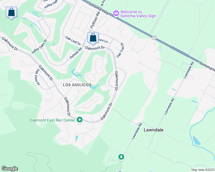 map of restaurants, bars, coffee shops, grocery stores, and more near 8816 Hood Mountain Court in Santa Rosa
