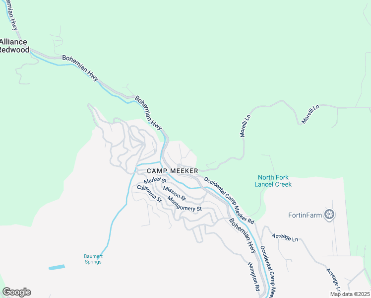 map of restaurants, bars, coffee shops, grocery stores, and more near 5555 Sylvania Heights in Sonoma County