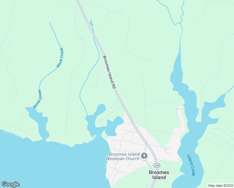 map of restaurants, bars, coffee shops, grocery stores, and more near 7525 Broomes Island Road in Broomes Island
