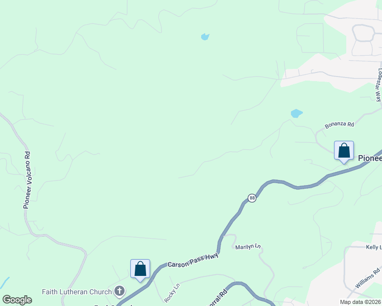 map of restaurants, bars, coffee shops, grocery stores, and more near 22023 Van De Hei Ranch Road in Pioneer