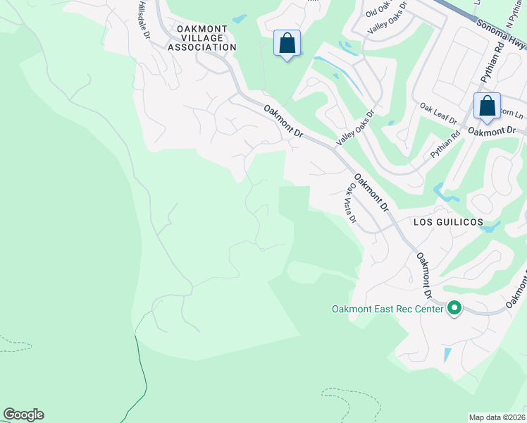 map of restaurants, bars, coffee shops, grocery stores, and more near 480 Shooting Star Place in Santa Rosa