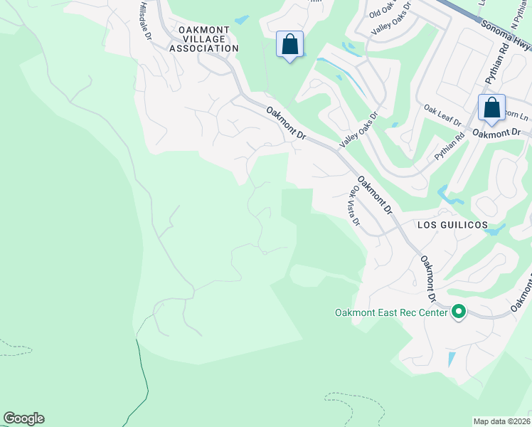 map of restaurants, bars, coffee shops, grocery stores, and more near 480 Shooting Star Place in Santa Rosa