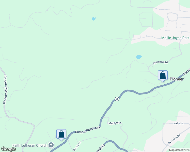map of restaurants, bars, coffee shops, grocery stores, and more near 22023 Van De Hei Ranch Road in Pioneer